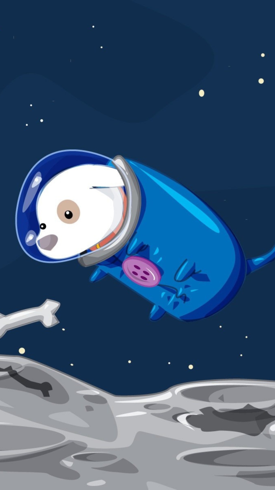 Обои Space Dog 1080x1920