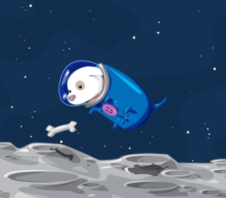Space Dog Background for 1024x1024