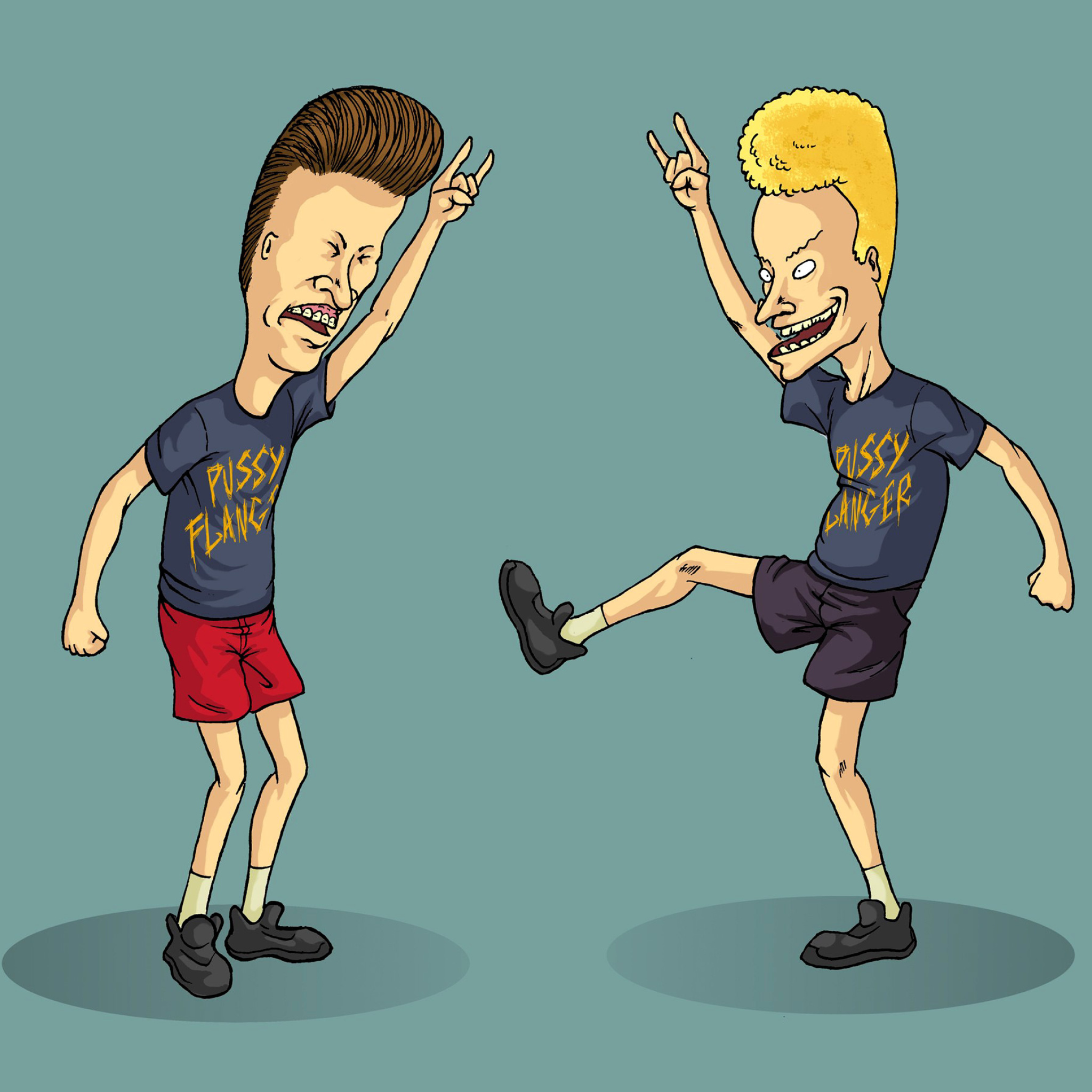 Fondo de pantalla Beavis and Butt Head 2048x2048