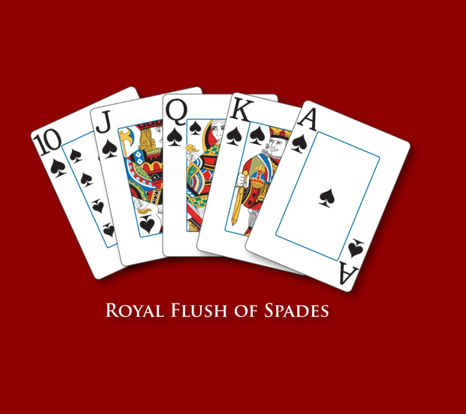 Обои Royal Flush Of Spades 960x854