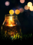 Glass jar in night screenshot #1 132x176