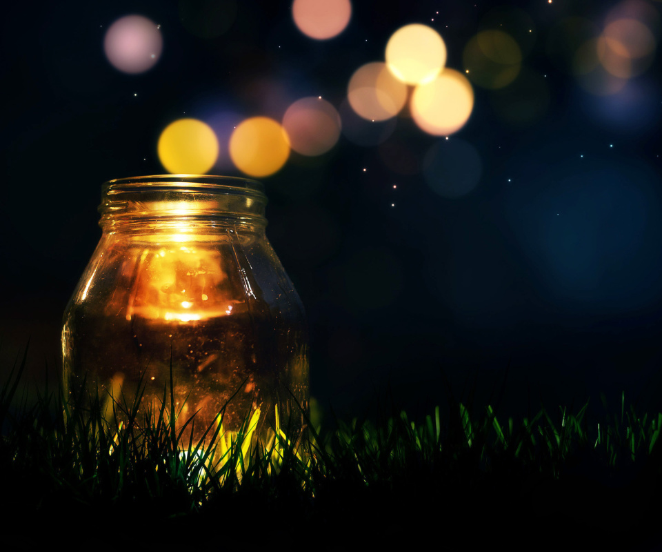 Glass jar in night screenshot #1 960x800