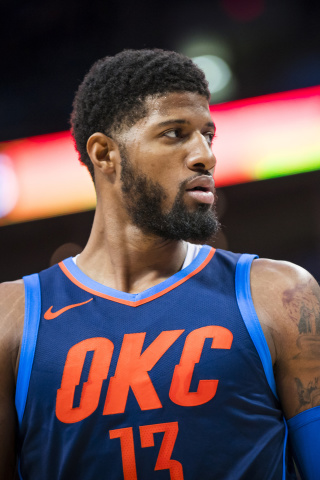 Paul George in Indiana wallpaper 320x480