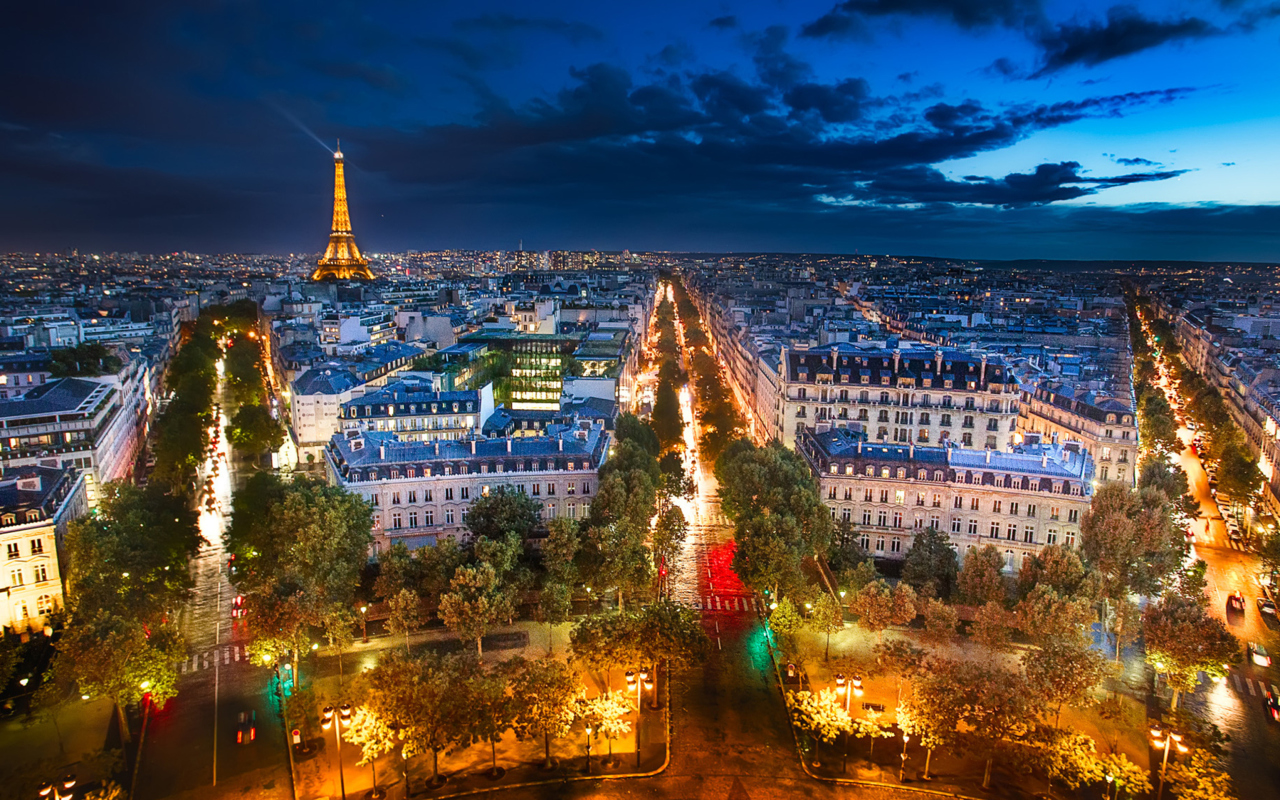 Screenshot №1 pro téma City Lights Of Paris 1280x800