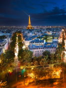 Das City Lights Of Paris Wallpaper 132x176