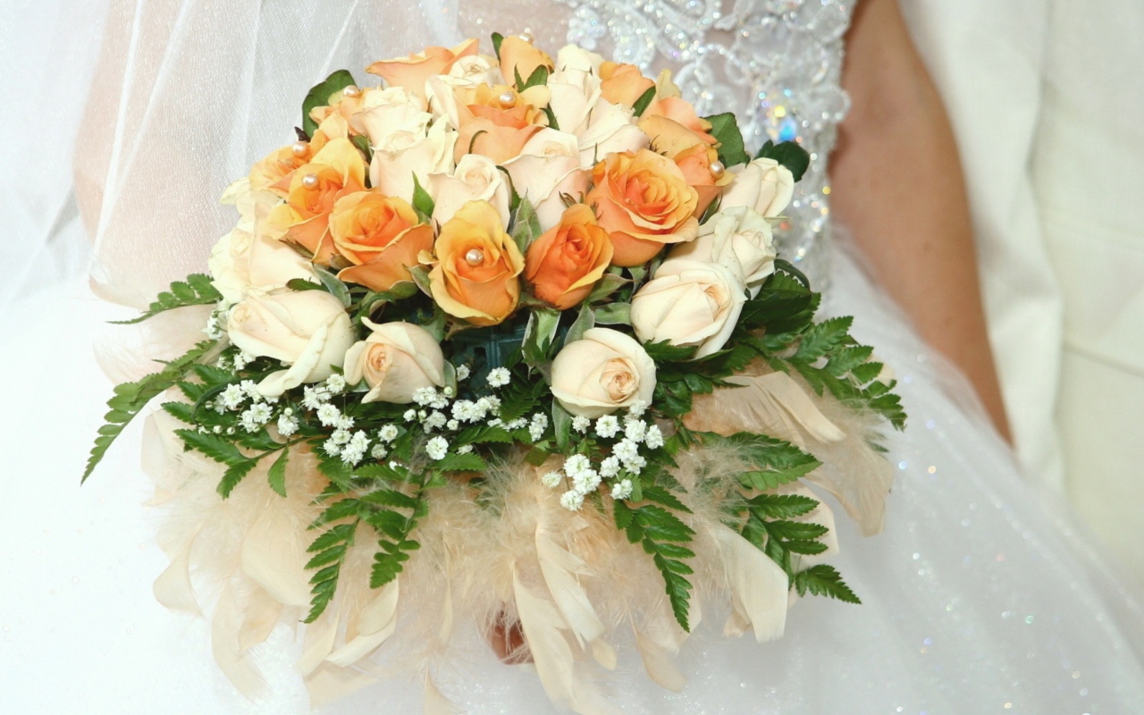 Fondo de pantalla Wedding Bouquet 1280x800