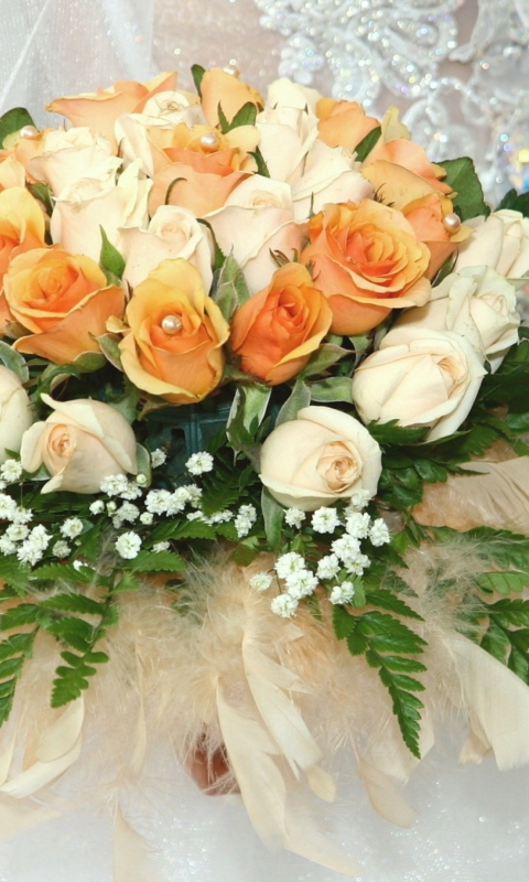 Das Wedding Bouquet Wallpaper 480x800