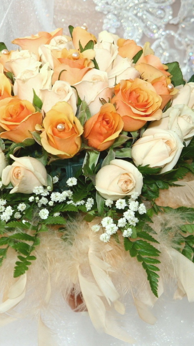 Wedding Bouquet wallpaper 750x1334