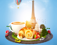 Обои France Breakfast 220x176