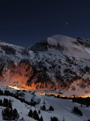 Fondo de pantalla Snowy Mountains Sky Resort 132x176