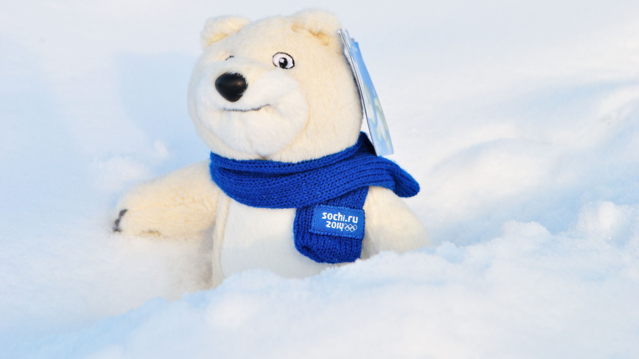 Winter Olympics Teddy Bear Sochi 2014 wallpaper 1280x720