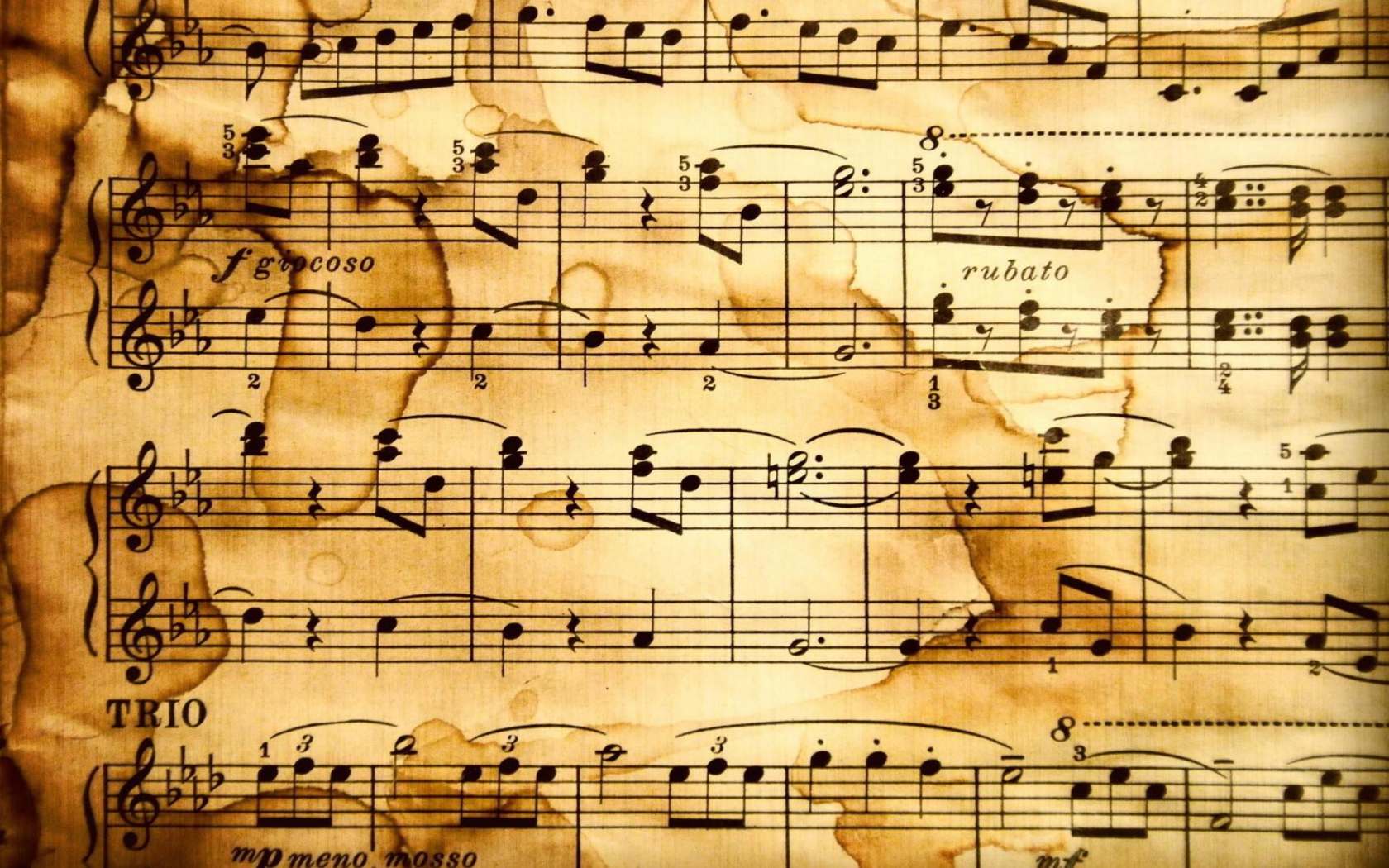 Das Music Notes Wallpaper 1680x1050