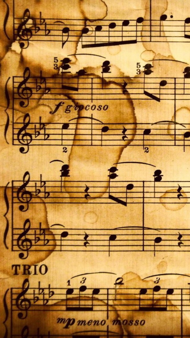 Music Notes Wallpaper for iPhone 5