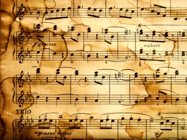 Das Music Notes Wallpaper 640x480