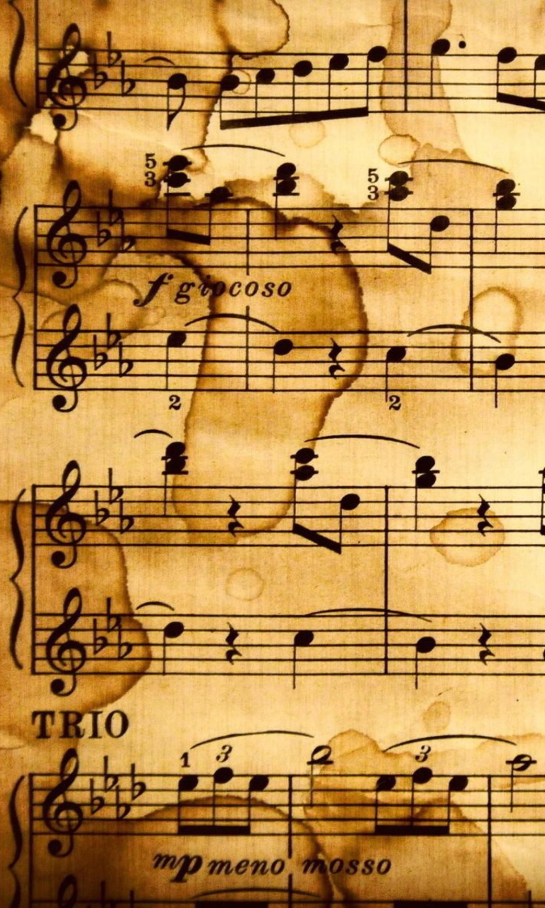 Das Music Notes Wallpaper 768x1280