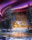Screenshot №1 pro téma Winter Landscape 128x160