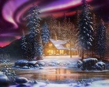 Das Winter Landscape Wallpaper 220x176