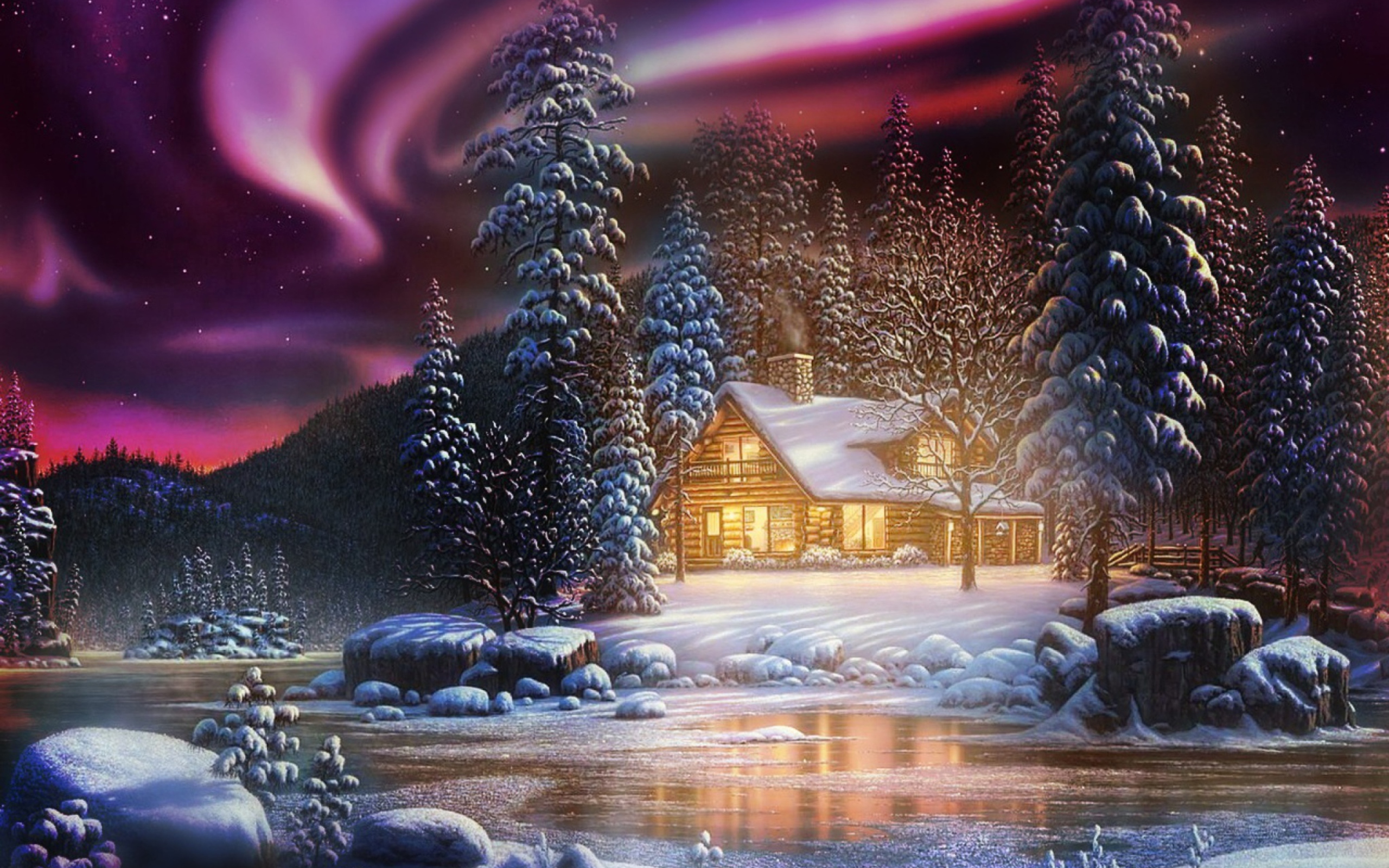 Das Winter Landscape Wallpaper 2560x1600