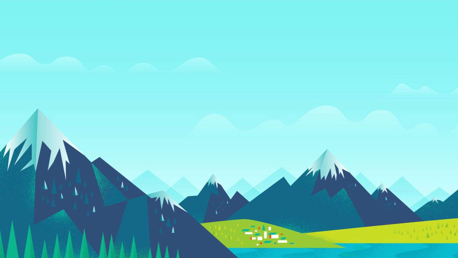 Drawn Mountains screenshot #1 1600x900