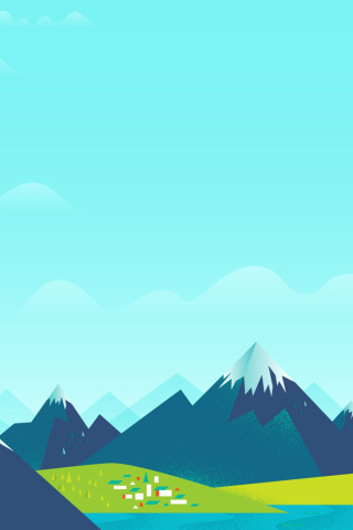 Drawn Mountains screenshot #1 320x480