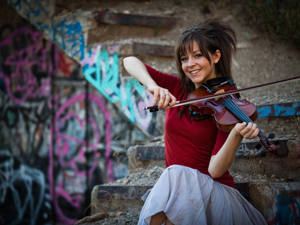 Lindsey Stirling Violin wallpaper 1024x768