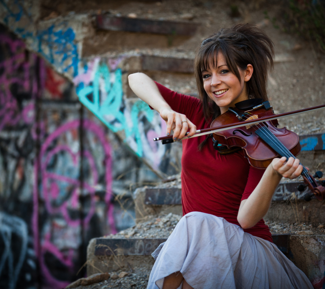 Обои Lindsey Stirling Violin 1080x960
