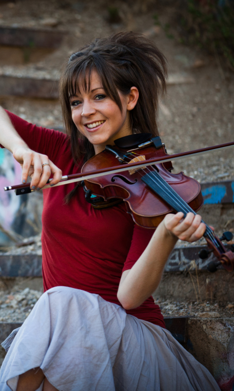 Sfondi Lindsey Stirling Violin 480x800