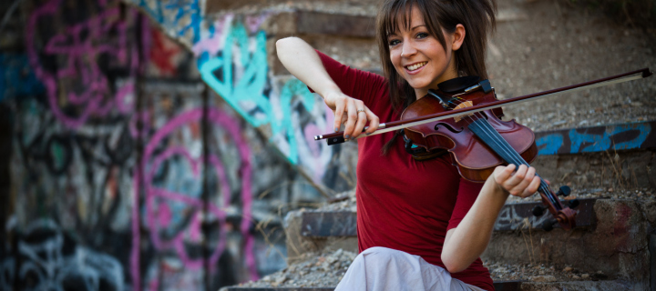 Обои Lindsey Stirling Violin 720x320