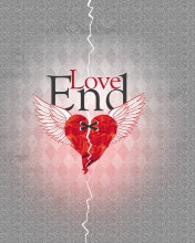 Das End Love Wallpaper 176x220