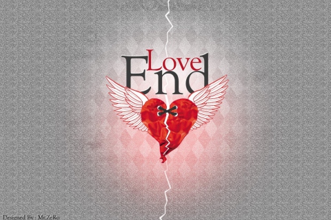 Das End Love Wallpaper 480x320