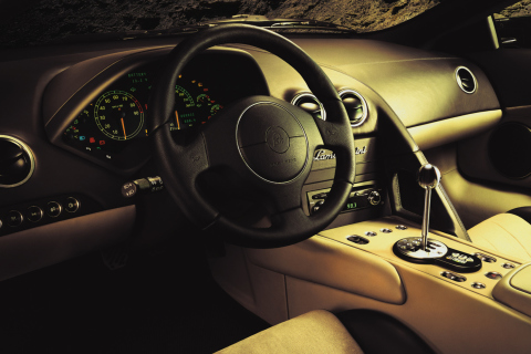 Screenshot №1 pro téma Lamborghini Interior 480x320
