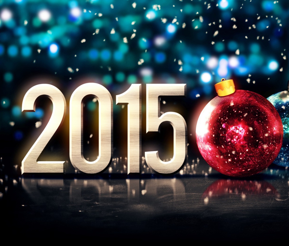 Screenshot №1 pro téma Happy New Year Balls 2015 1200x1024