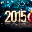 Happy New Year Balls 2015 wallpaper 128x128