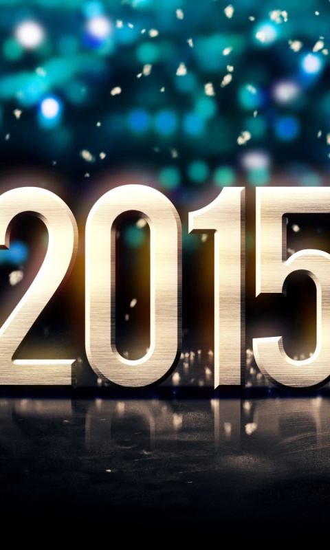 Sfondi Happy New Year Balls 2015 480x800