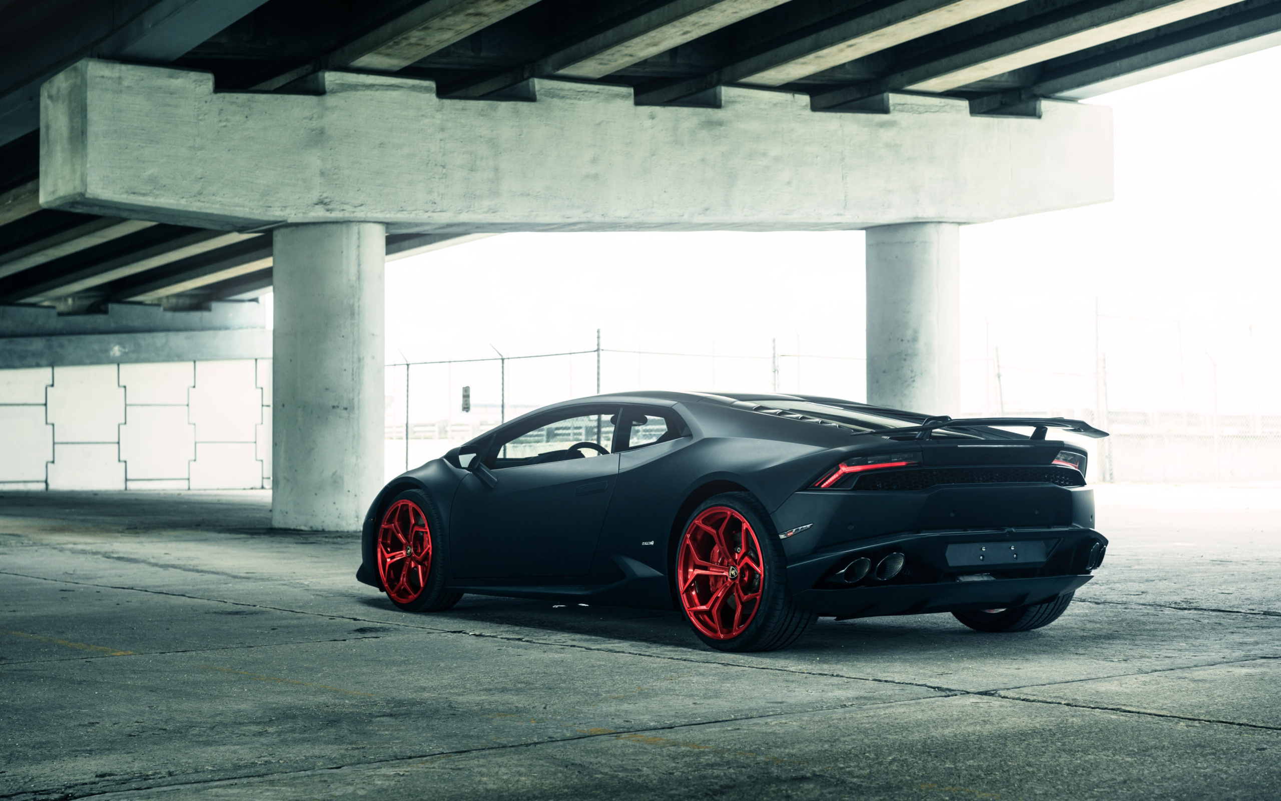 Screenshot №1 pro téma Lamborghini Huracan Black Matte 2560x1600