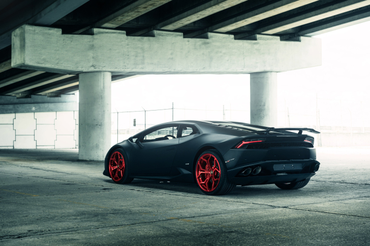 Screenshot №1 pro téma Lamborghini Huracan Black Matte