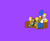 Das The Simpsons Family Wallpaper 176x144