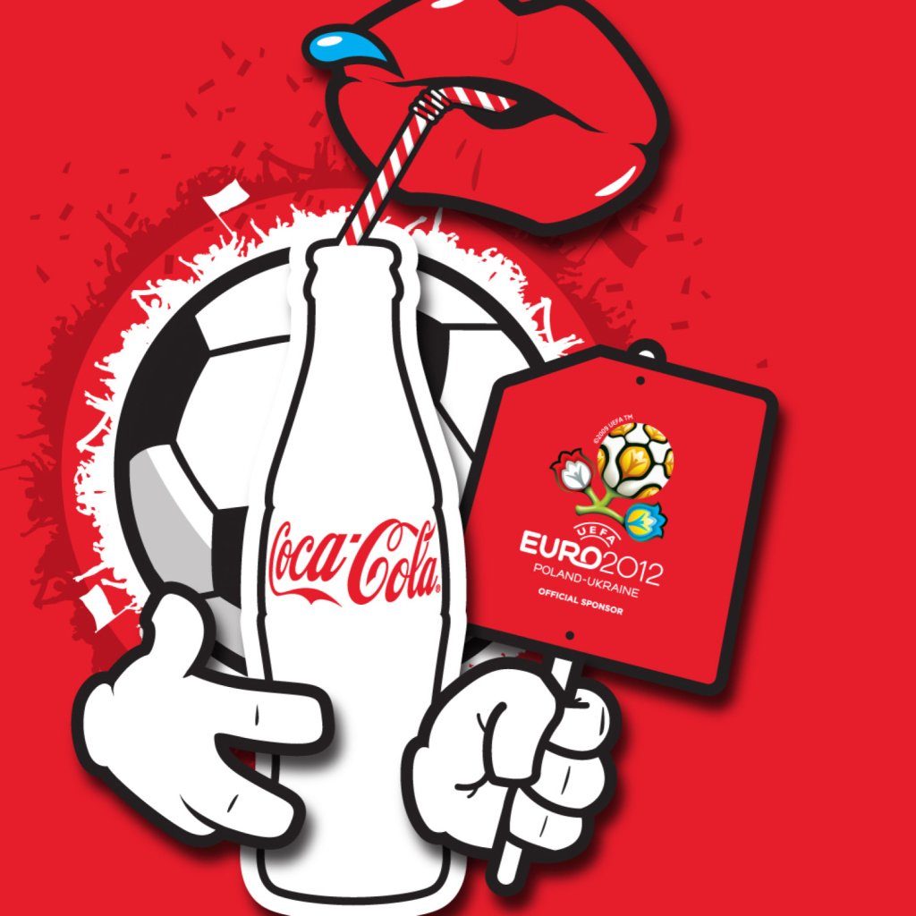 Fondo de pantalla Coca Cola & Euro 2012 full hd 1024x1024