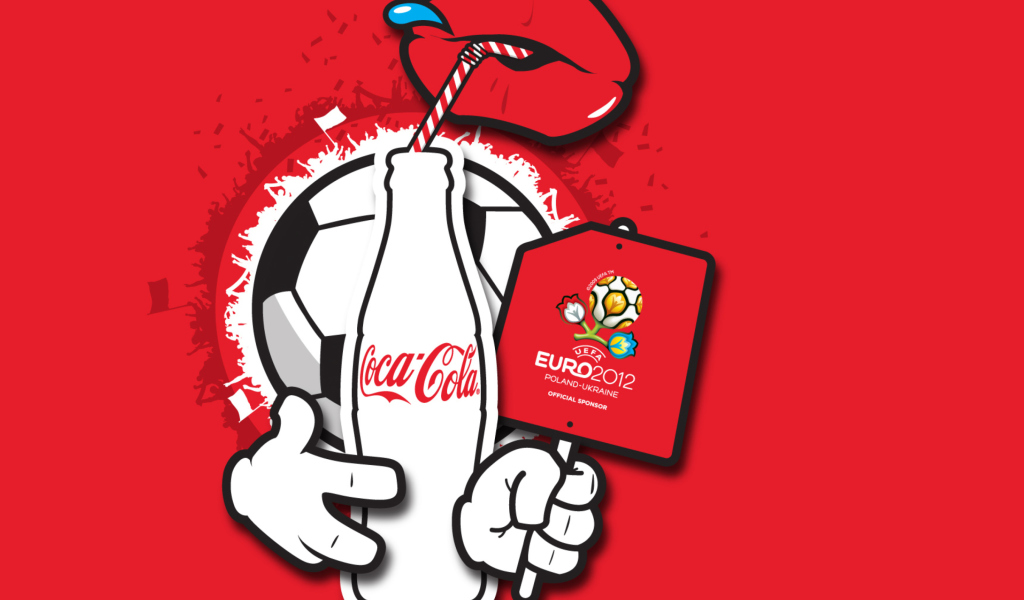 Das Coca Cola & Euro 2012 full hd Wallpaper 1024x600