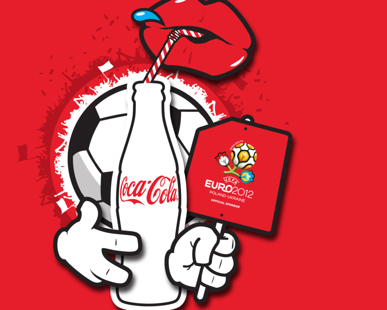 Coca Cola & Euro 2012 full hd wallpaper 1280x1024