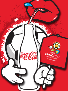 Das Coca Cola & Euro 2012 full hd Wallpaper 240x320