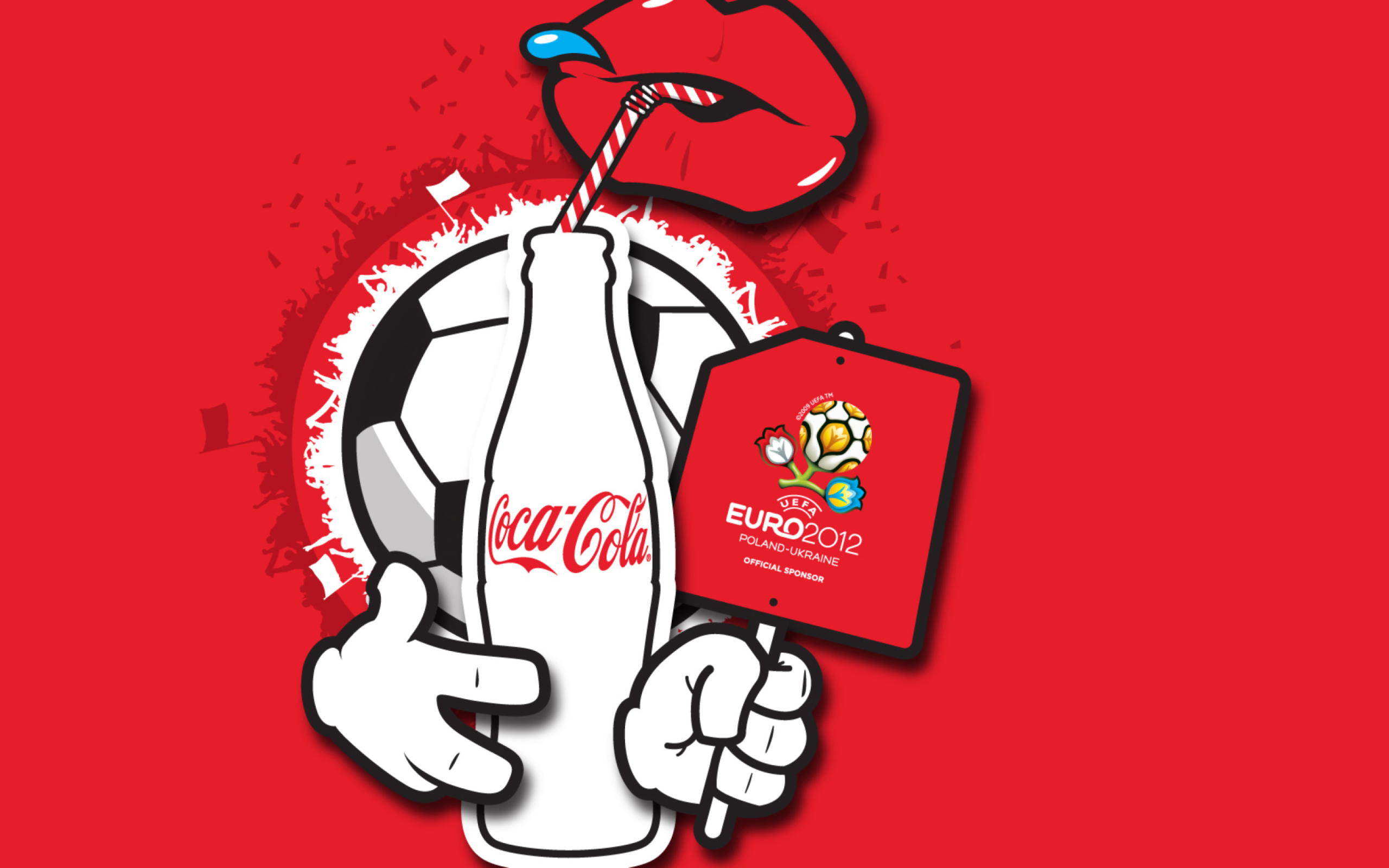 Обои Coca Cola & Euro 2012 full hd 2560x1600