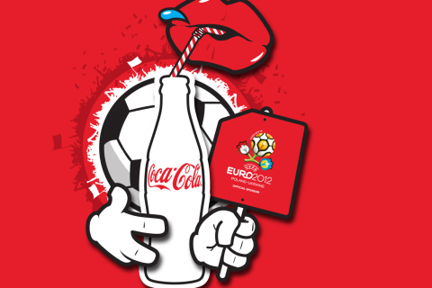 Обои Coca Cola & Euro 2012 full hd 480x320