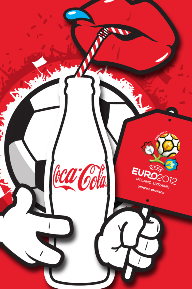 Coca Cola & Euro 2012 full hd wallpaper 640x960