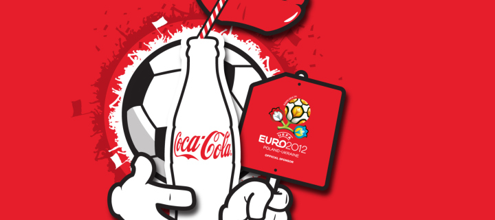 Sfondi Coca Cola & Euro 2012 full hd 720x320