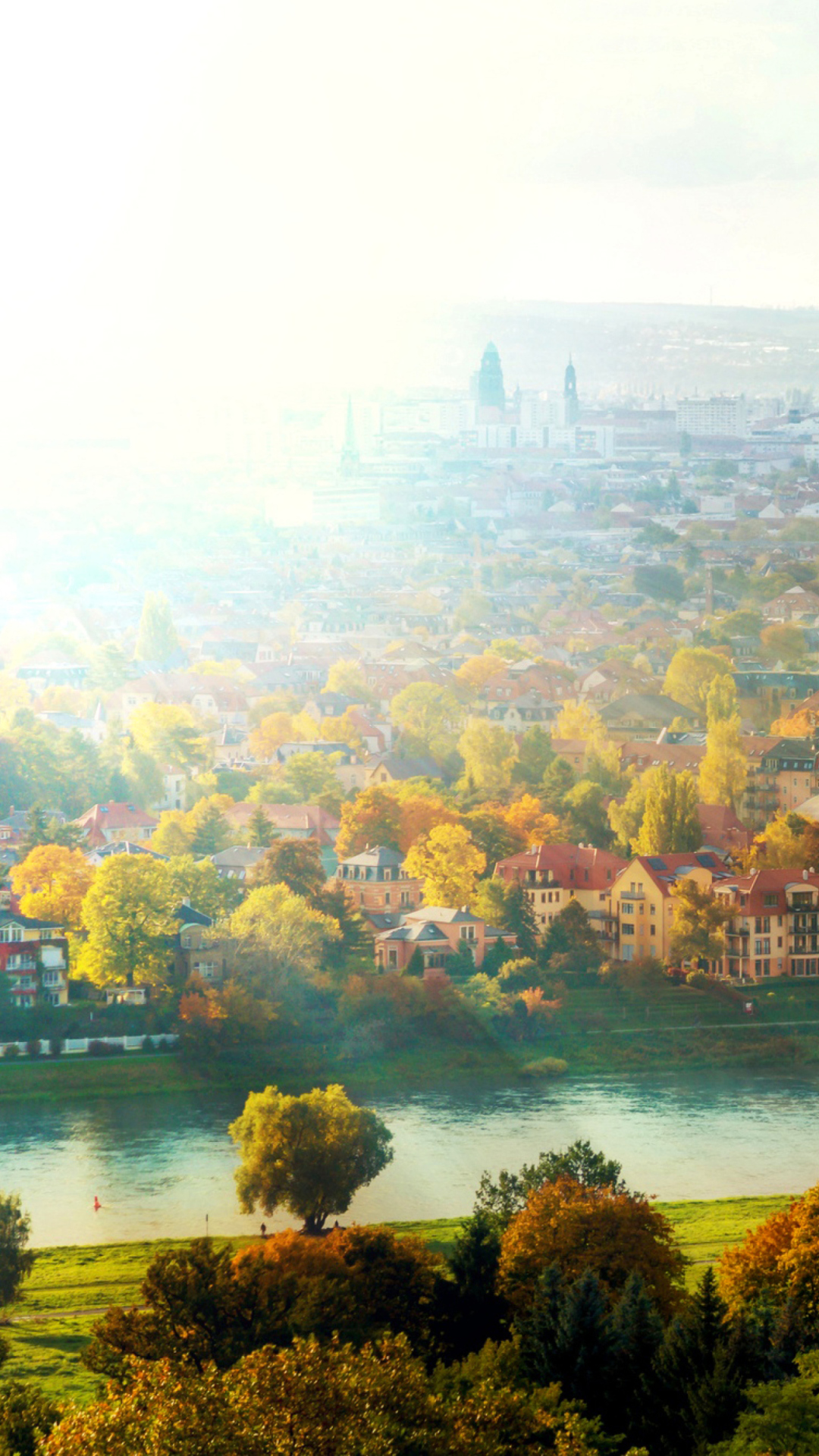 Dresden In Sun Lights wallpaper 1080x1920
