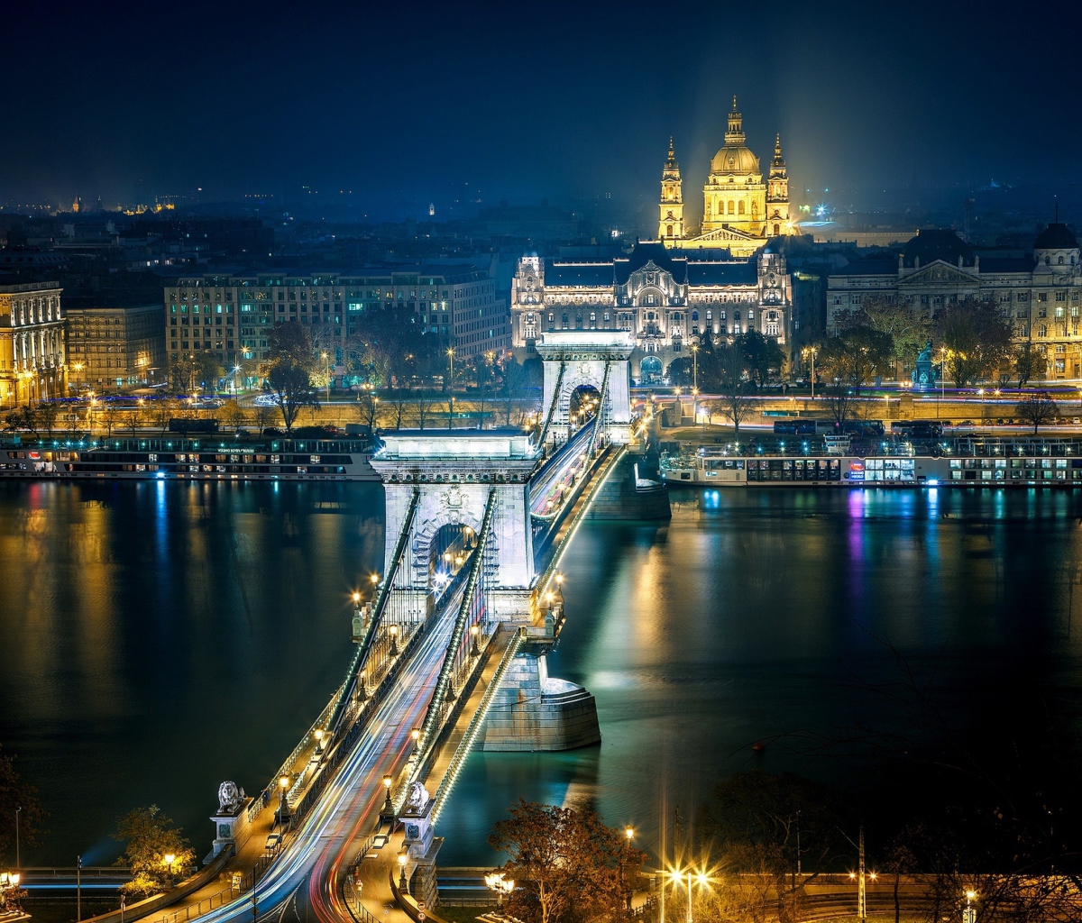 Das Budapest At Night Wallpaper 1200x1024