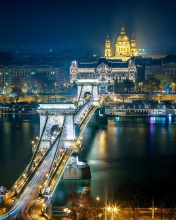 Screenshot №1 pro téma Budapest At Night 176x220