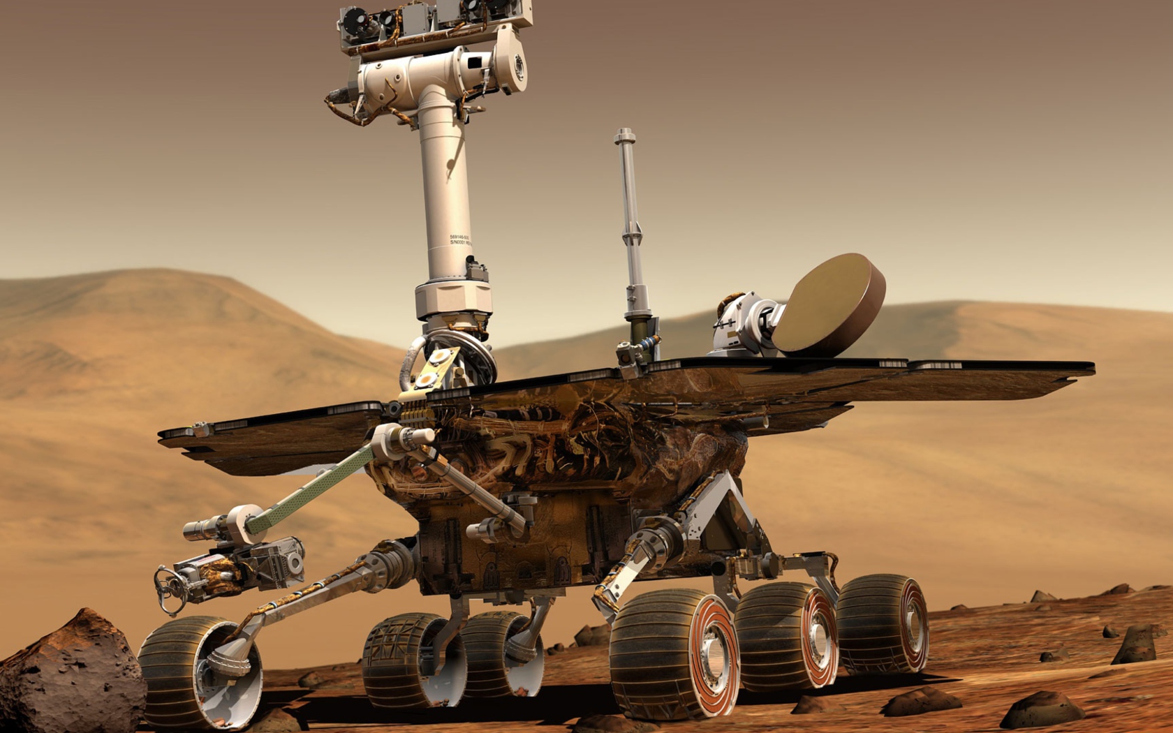 Screenshot №1 pro téma Spirit Rover 1680x1050