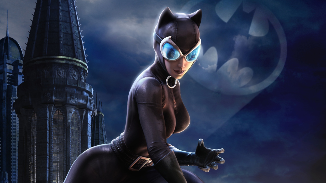 Sfondi Catwoman Dc Universe Online 1366x768